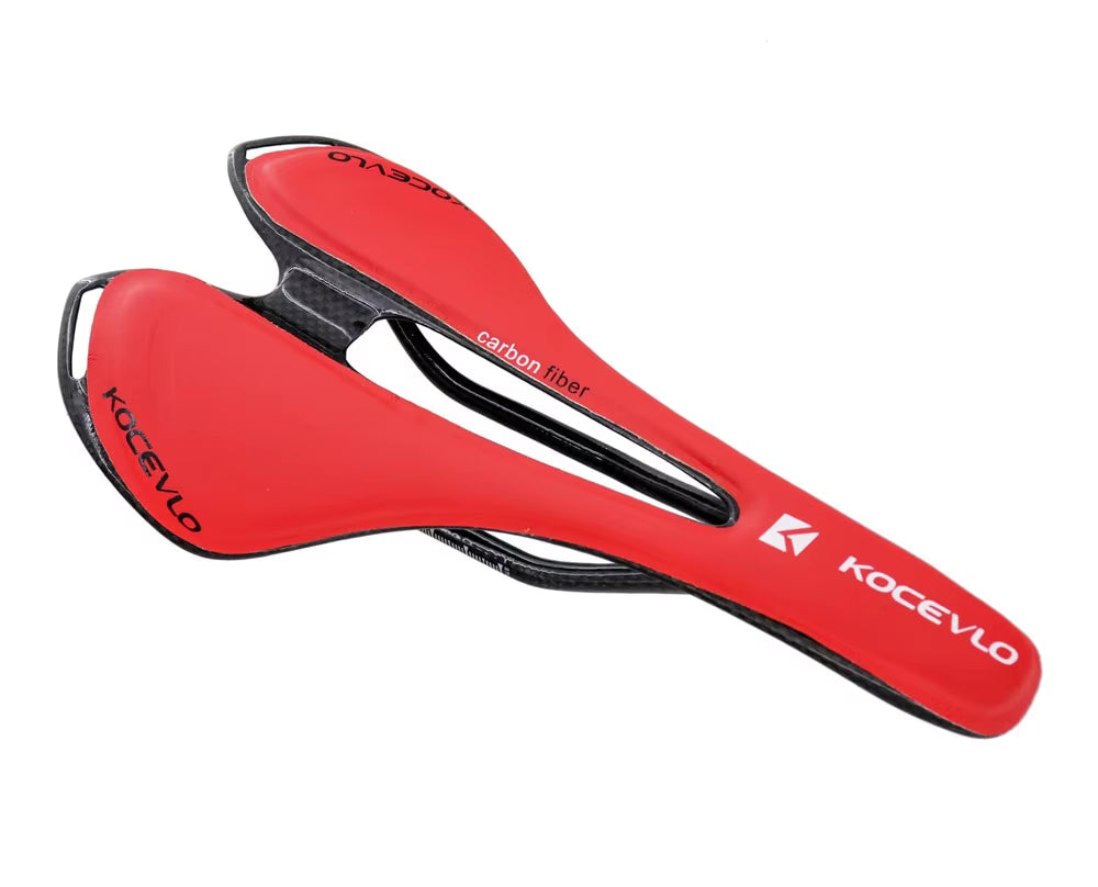 T800 Carbon Fiber and Leather Ultralight Road and MTB Bicycle Saddle