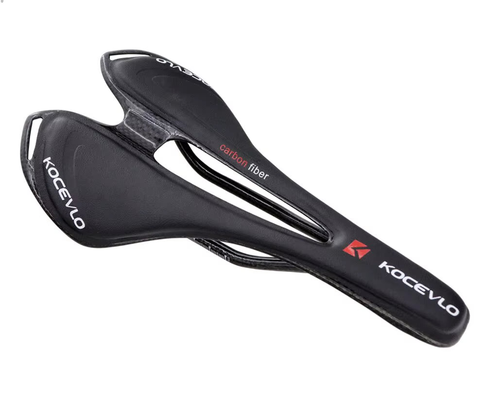 T800 Carbon Fiber and Leather Ultralight Road and MTB Bicycle Saddle