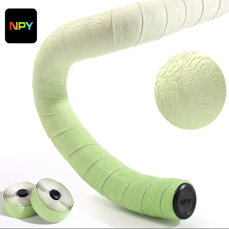 Comfortable Anti-Slip Bicycle Handlebar Tape with Shock Absorption for Road Racing and Cycling