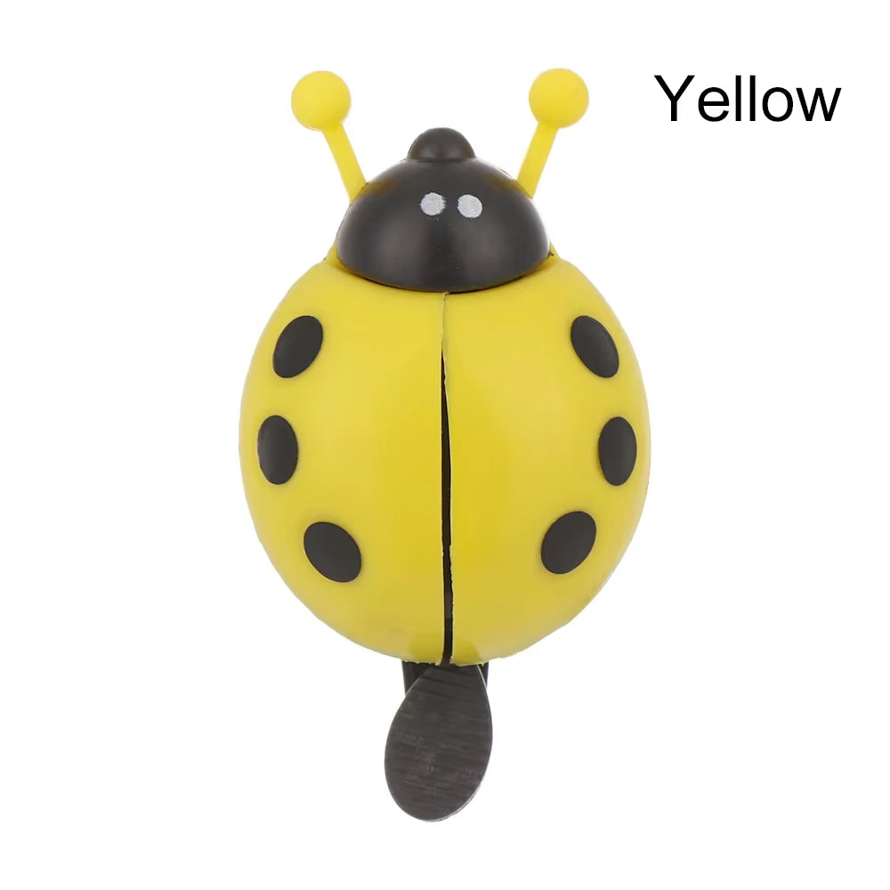 Children's Ladybug Bicycle Bell - Cute Handlebar Safety Horn for Boys and Girls - Durable Plastic Cycling Accessory