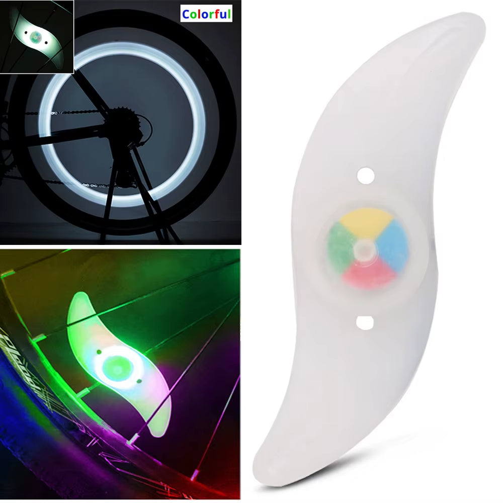LED Bike Wheel Spoke Lights - 3 Mode Tire Flash Lamps for Enhanced Safety - Easy Installation MTB Bicycle Accessories