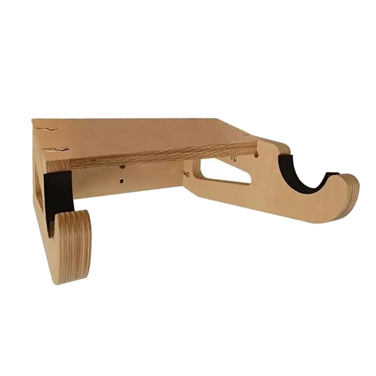 Premium Wooden Bicycle Wall Mount for Garage Display - Space-Saving Bike Hanger and Rack for Road Bikes