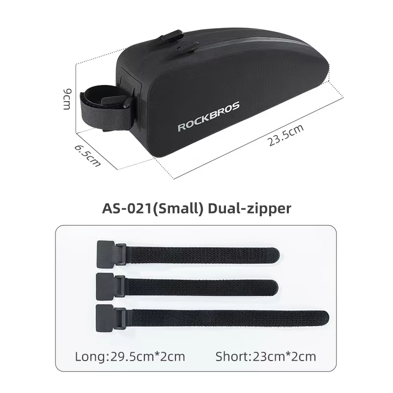 Large Capacity Waterproof Hard Shell Bicycle Frame Bag for MTB and Road Bikes