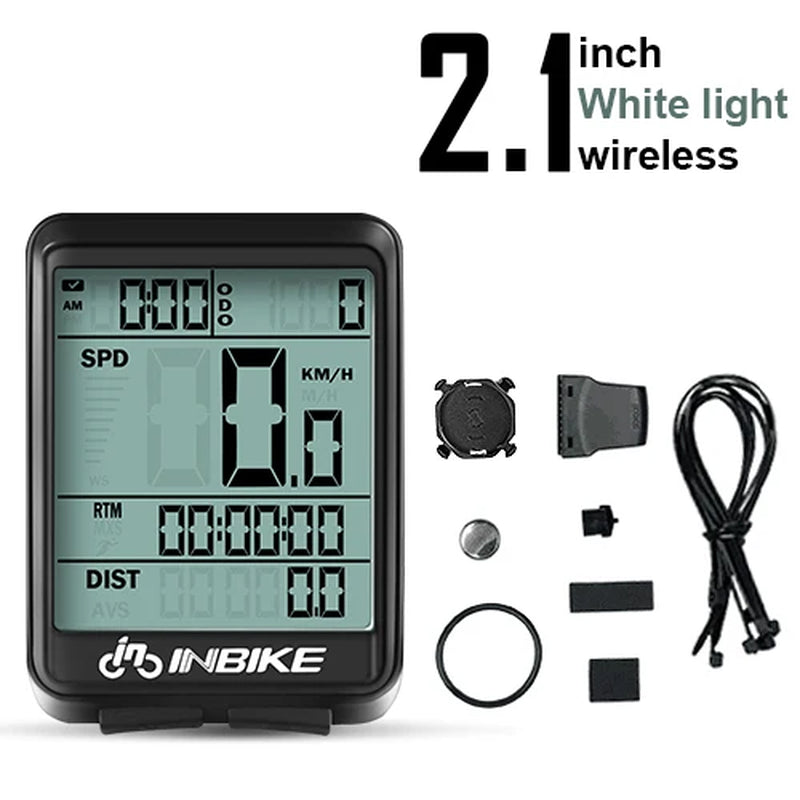 Wireless Waterproof Bicycle Computer - Cycling Speedometer and Odometer for MTB and Road Bikes