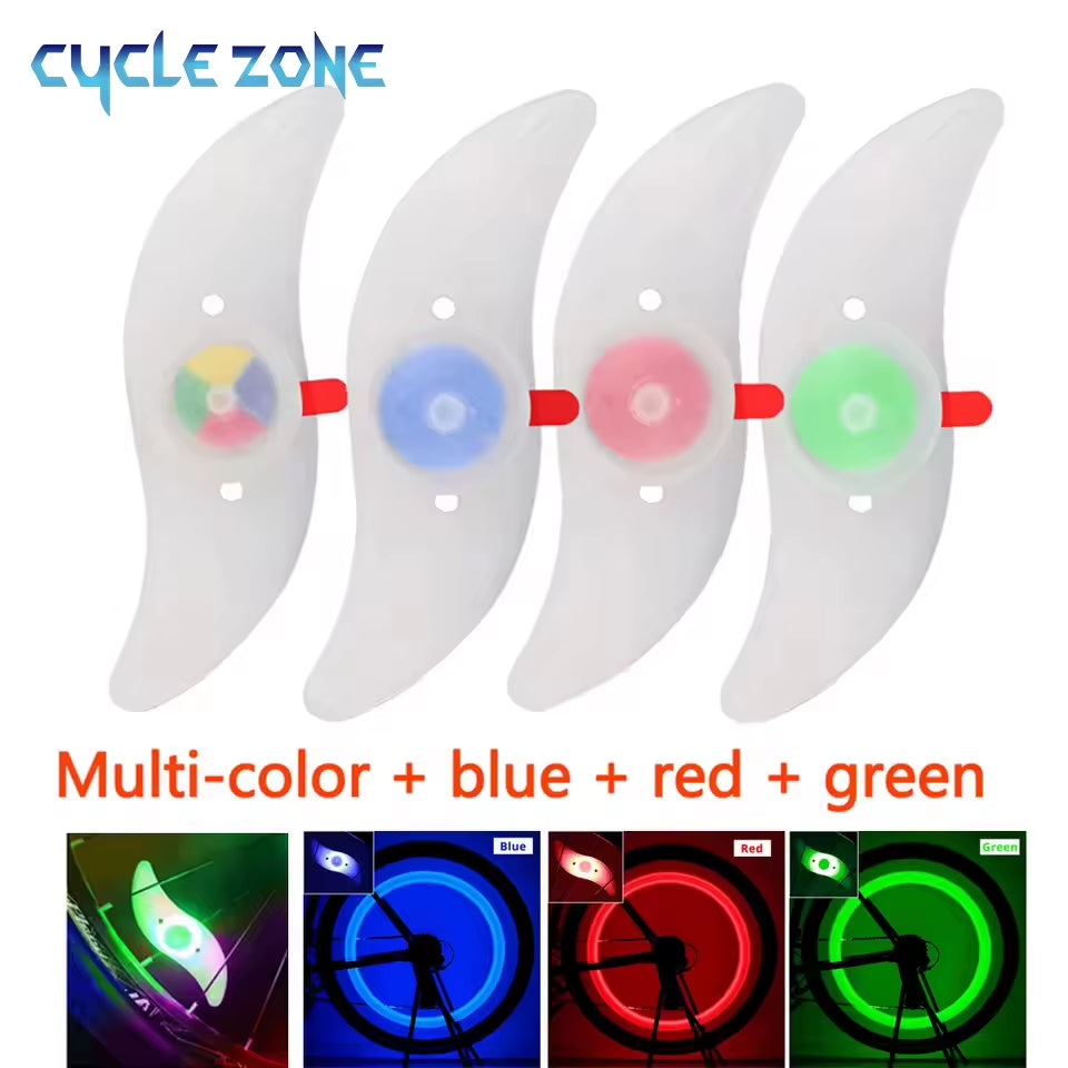 LED Bike Wheel Spoke Lights - 3 Mode Tire Flash Lamps for Enhanced Safety - Easy Installation MTB Bicycle Accessories
