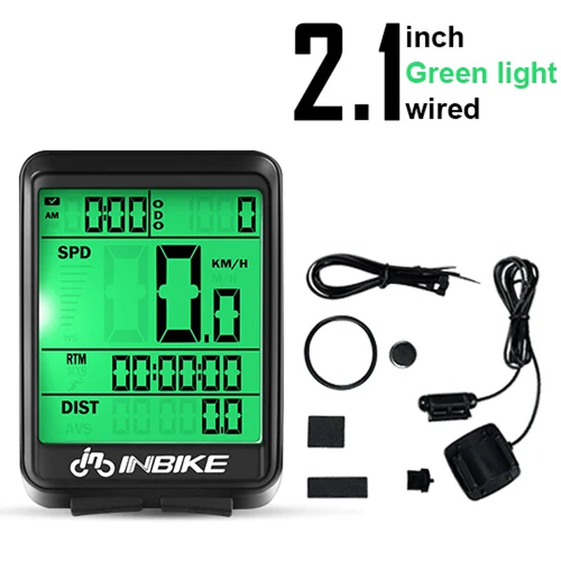 Wireless Waterproof Bicycle Computer - Cycling Speedometer and Odometer for MTB and Road Bikes