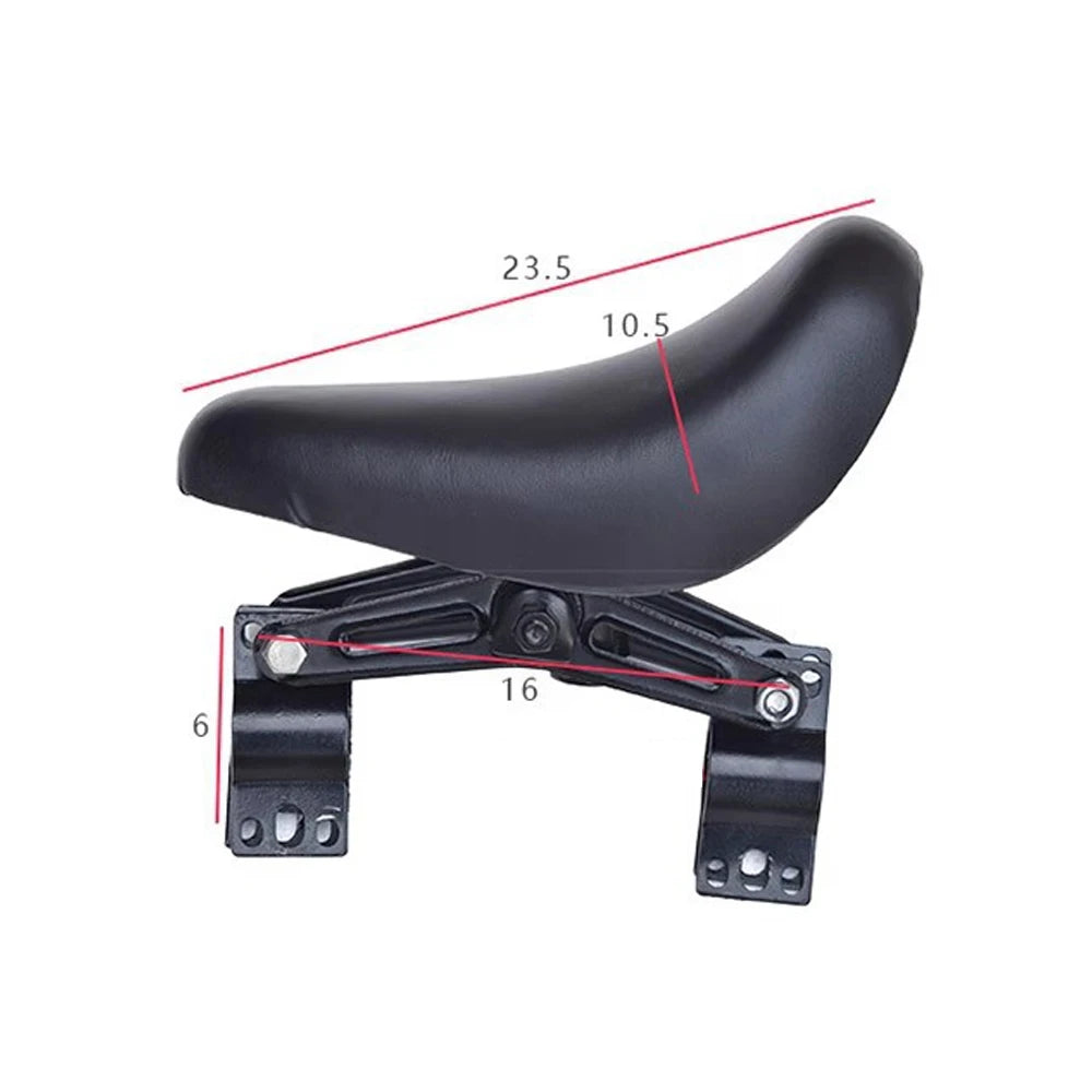 Front-Mounted Bicycle Seats with Handlebars and Foot Pedals for Children