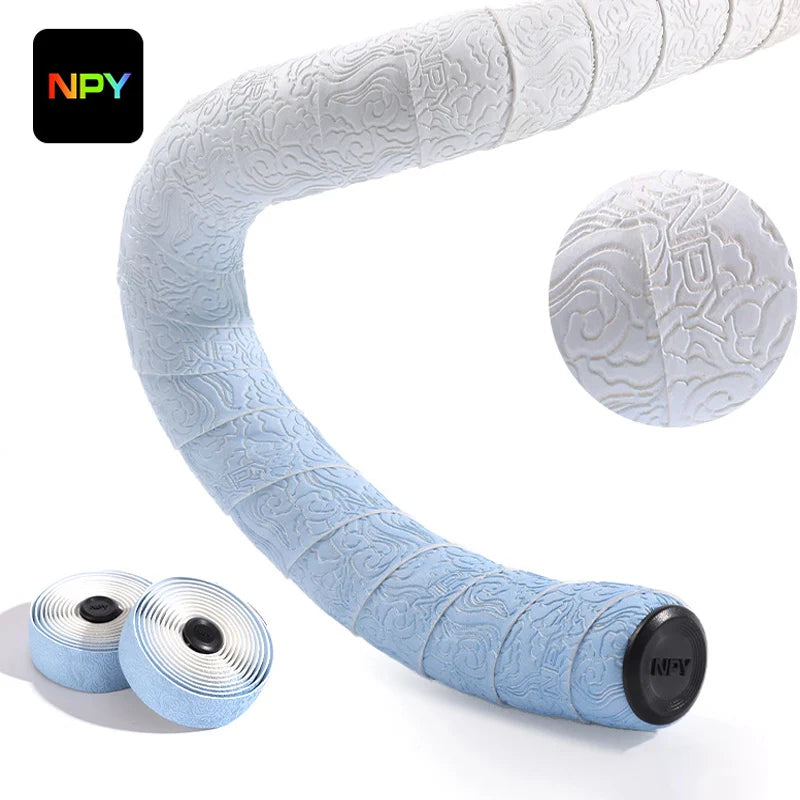 Comfortable Anti-Slip Bicycle Handlebar Tape with Shock Absorption for Road Racing and Cycling