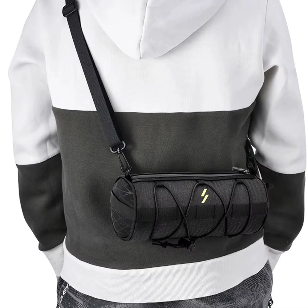 Multifunctional Handlebar Bag for Bicycles - Portable Frame Pannier and Shoulder Bag Accessory
