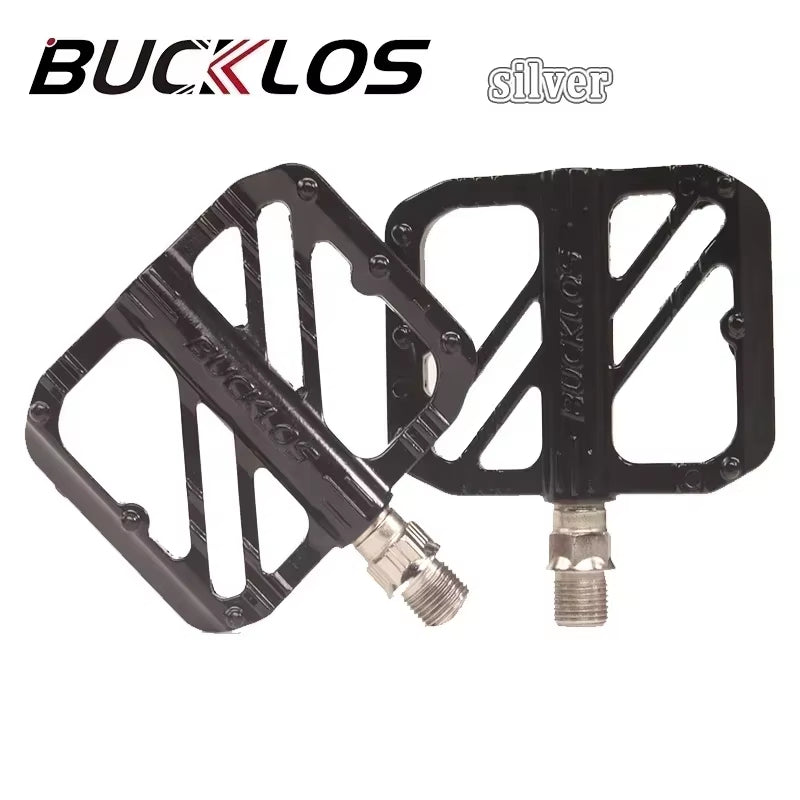 High-Strength Sealed Bearing Bicycle Pedals for Road and MTB, 9/16" Aluminum Alloy Flat Design
