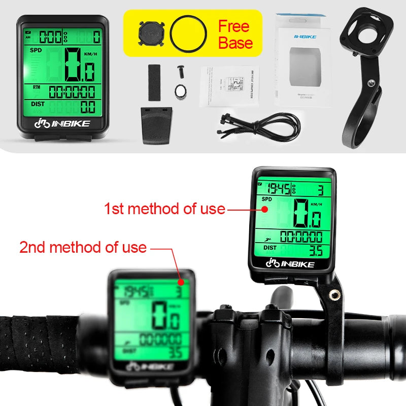 Wireless Waterproof Bicycle Computer - Cycling Speedometer and Odometer for MTB and Road Bikes