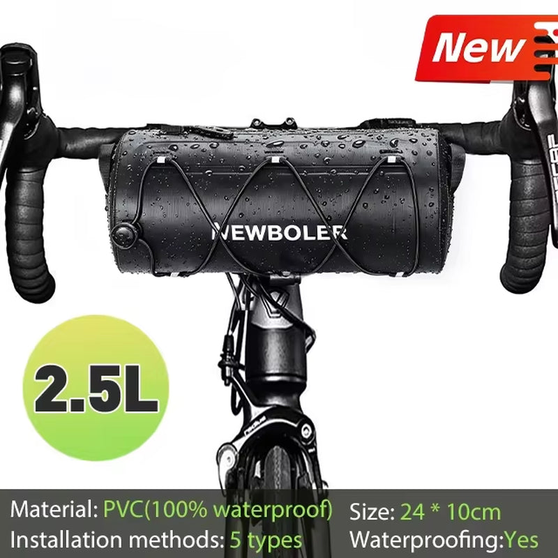 Multifunctional Handlebar Bag for Bicycles - Portable Frame Pannier and Shoulder Bag Accessory