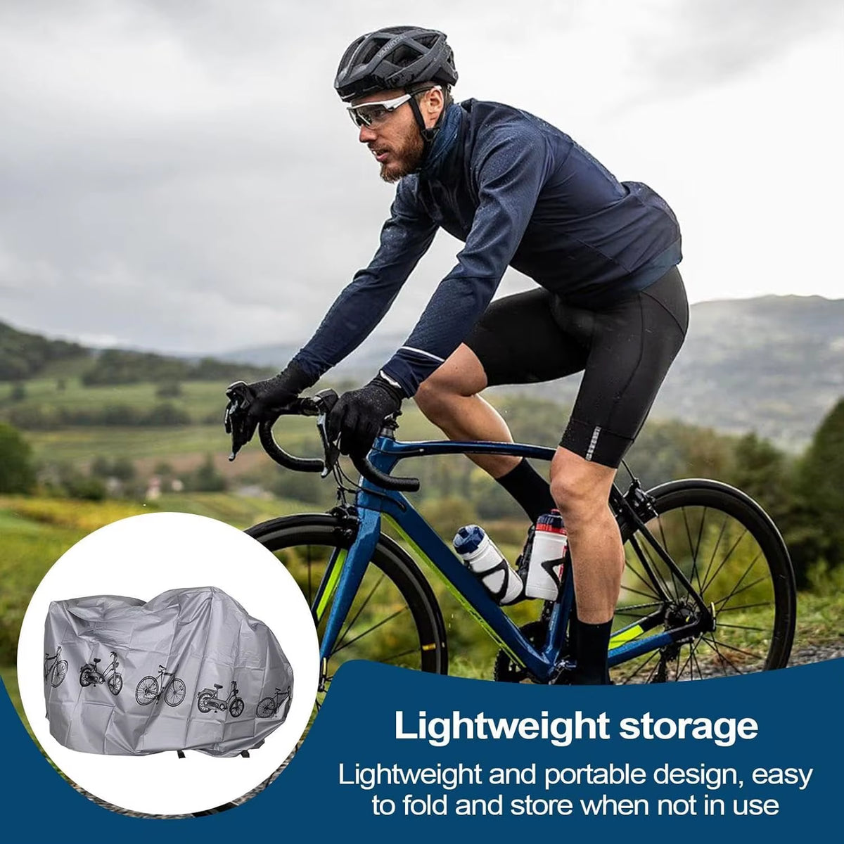 Waterproof Bicycle Cover with Sun Protection and Rain Resistance for Electric Vehicles