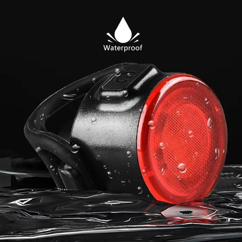 LED Bicycle Front and Rear Light Set - Waterproof USB Rechargeable Flashlights for Enhanced Cycling Safety