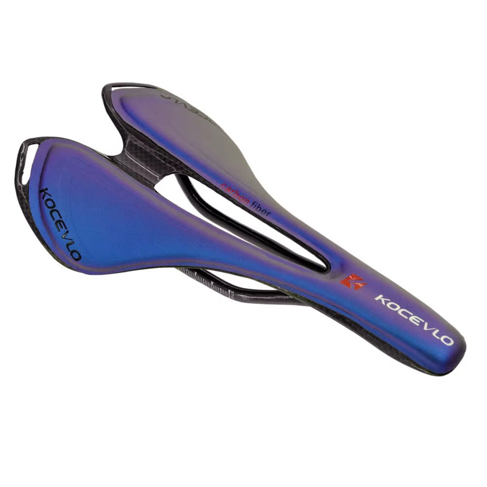 T800 Carbon Fiber and Leather Ultralight Road and MTB Bicycle Saddle