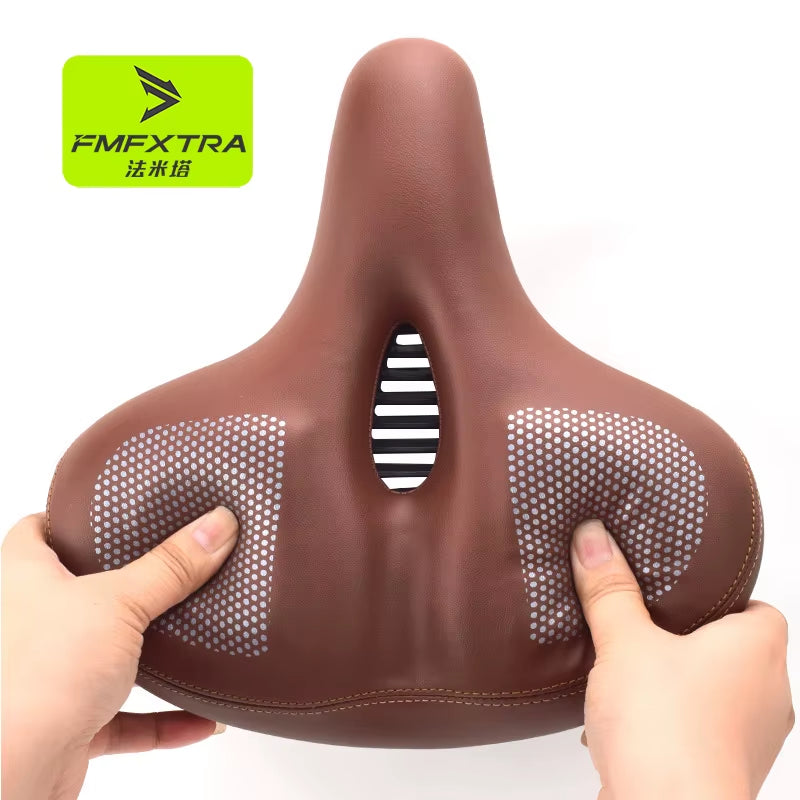 Oversized Extra Soft Padded Bicycle Seat Cushion for Men and Women - Comfortable Large Bike Saddle for Mountain Riding
