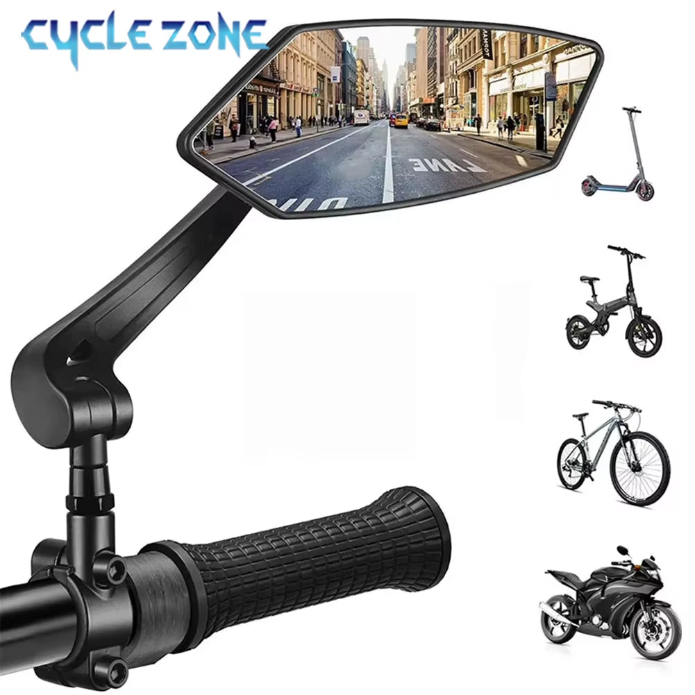 Adjustable Rotatable Rear View Mirror for Mountain and Road Bicycles – Enhanced Safety for Outdoor Cycling