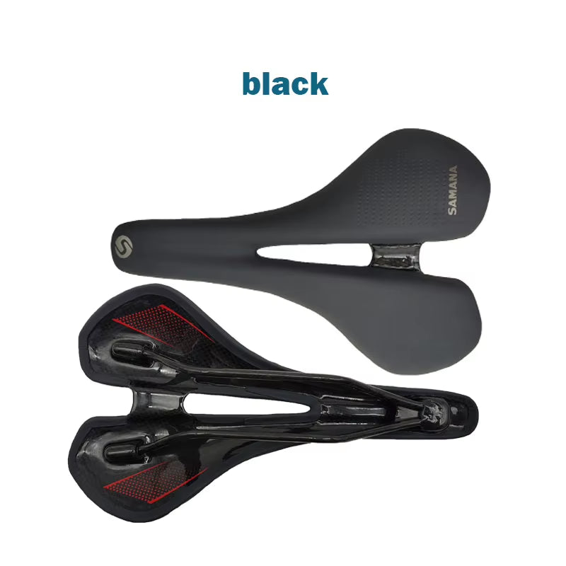 Carbon Saddle Road MTB Bicycle Saddle for Men - Trail Comfort Racing Seat, 270 x 168 mm