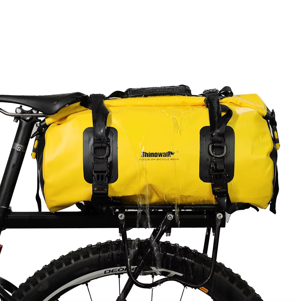 20L Waterproof Bicycle Pannier Bag - Versatile Rear Saddlebag and Shoulder Bag for Bikepacking and Gym Use