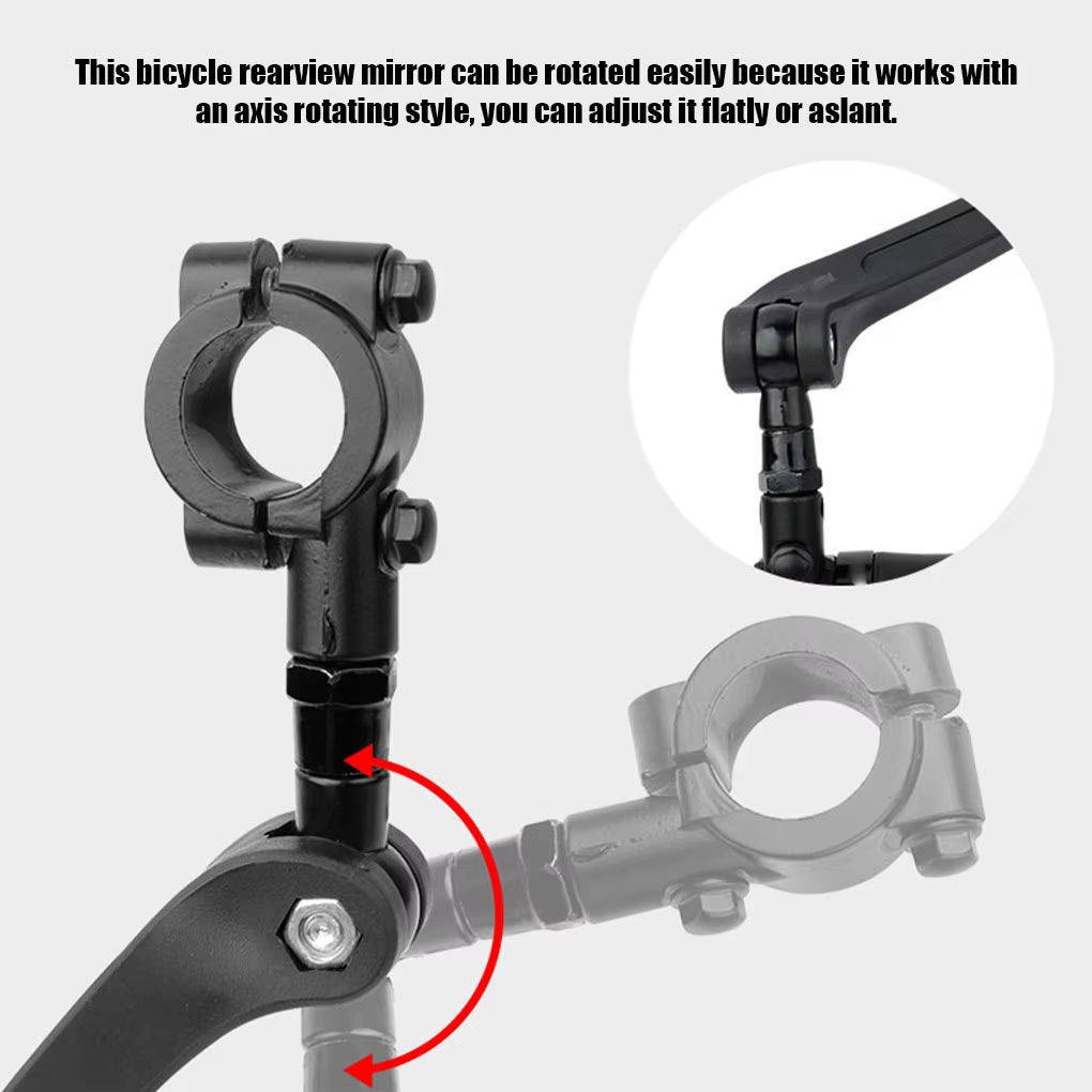 Adjustable Rotatable Rear View Mirror for Mountain and Road Bicycles – Enhanced Safety for Outdoor Cycling