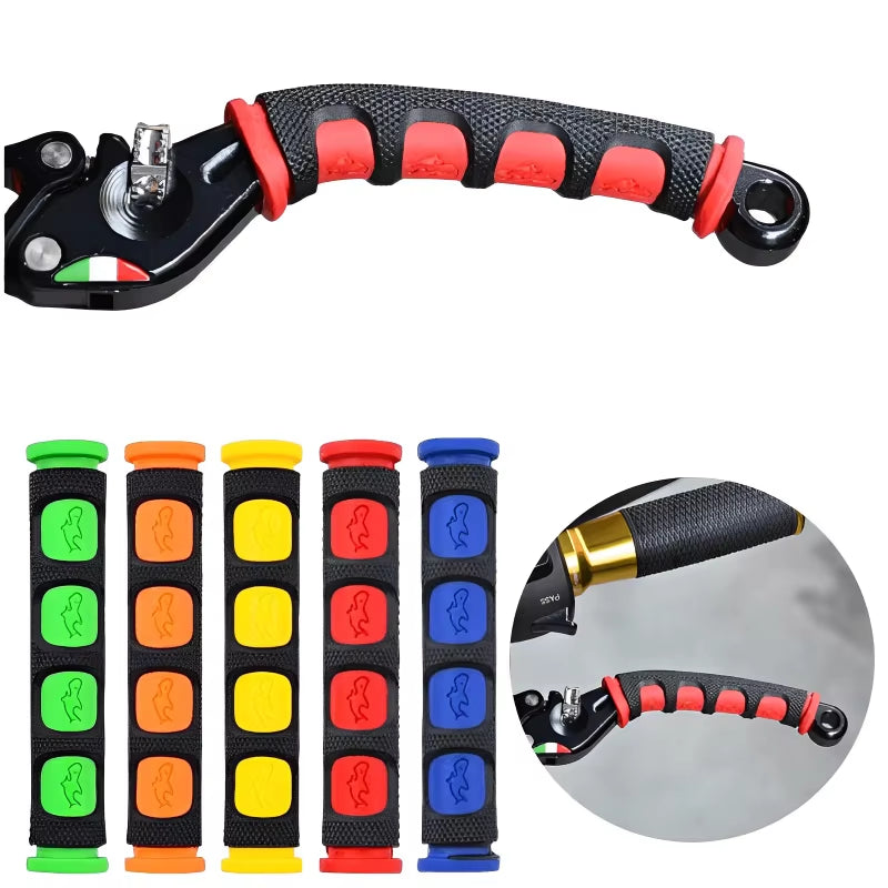 Motorcycle Brake Handle Silicone Sleeve Soft Anti-Slip Durable Moto Bicycle Protective Handlebar Moto Equipments Accessories
