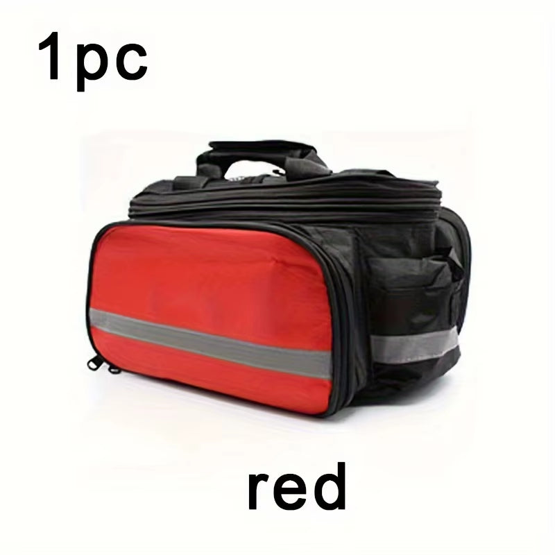 Large-Capacity 27L Waterproof Bicycle Rear Rack Bag for Outdoor Riding and Mountain Cycling