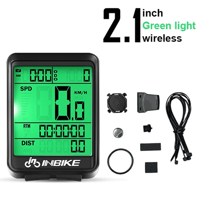 Wireless Waterproof Bicycle Computer - Cycling Speedometer and Odometer for MTB and Road Bikes