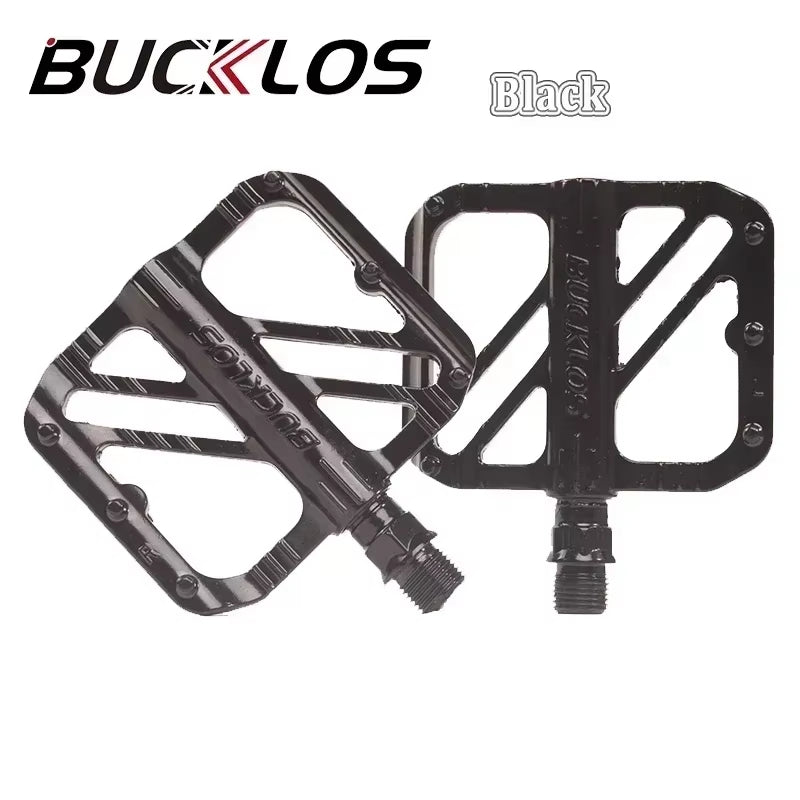 High-Strength Sealed Bearing Bicycle Pedals for Road and MTB, 9/16" Aluminum Alloy Flat Design
