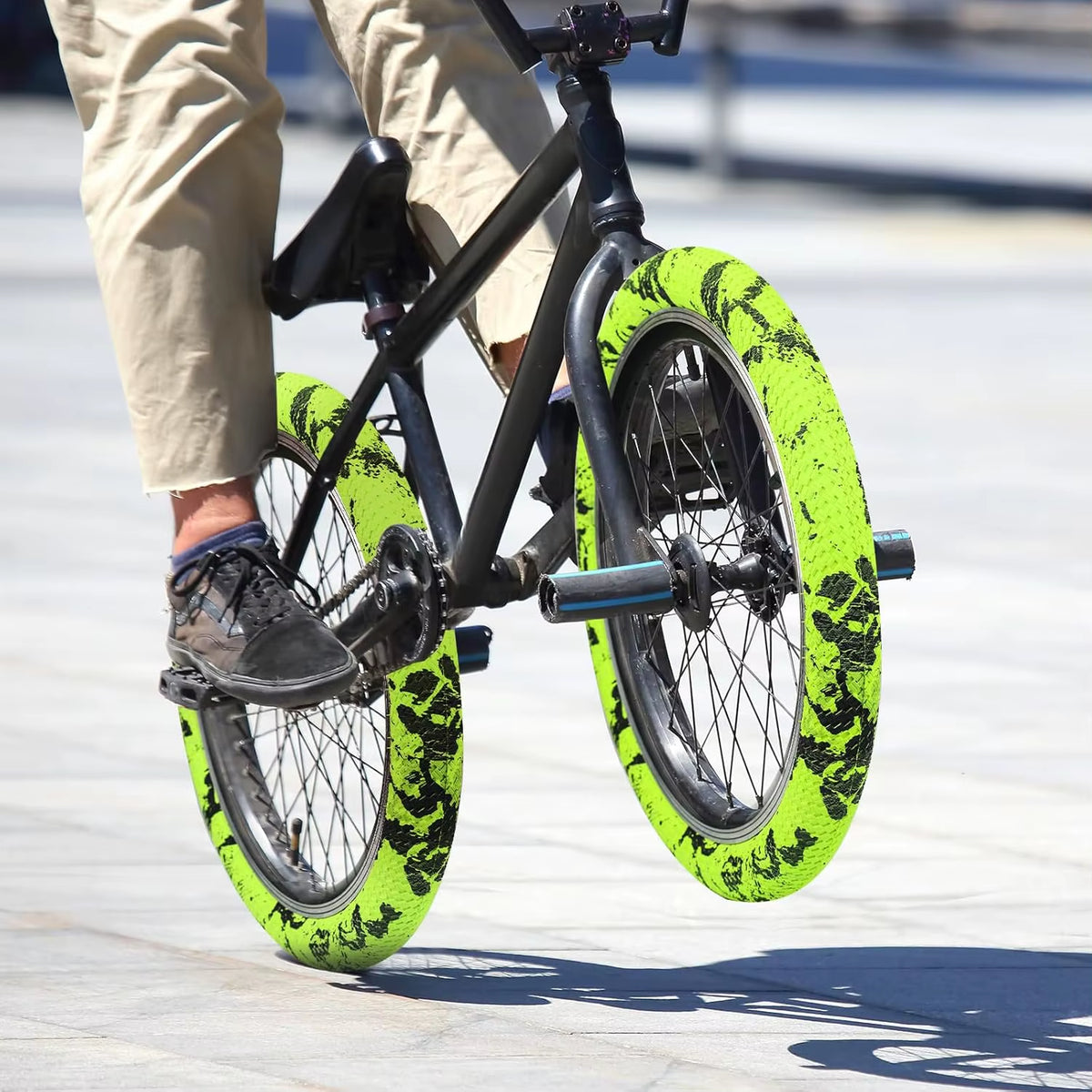 ZUKKA 2-Pack 20" BMX Bike Tire and Tube Set for Kids' City Bikes - Durable Grip Replacement Tires