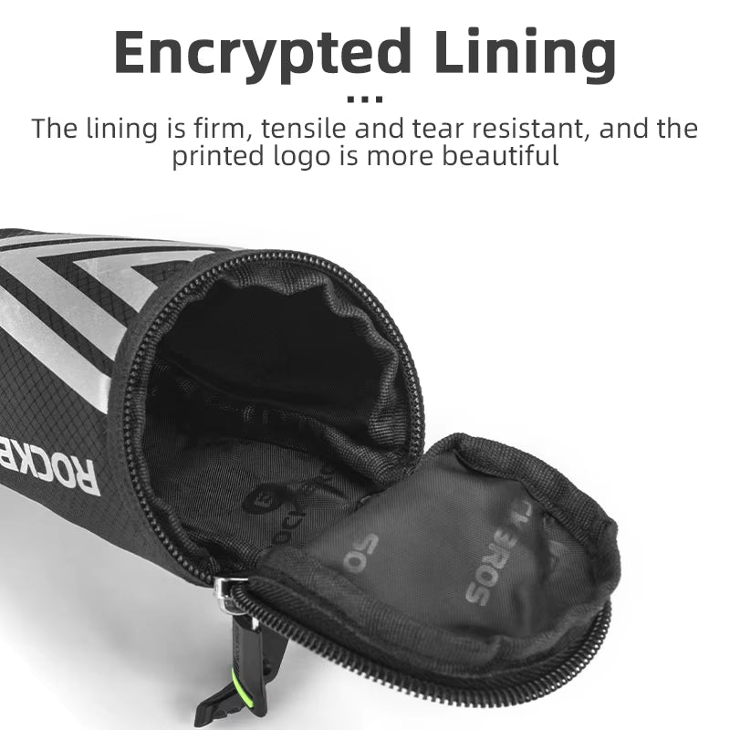 Portable Reflective Saddle Bag for MTB and Road Bikes - Nylon Tail Seatpost Bicycle Panniers and Accessories