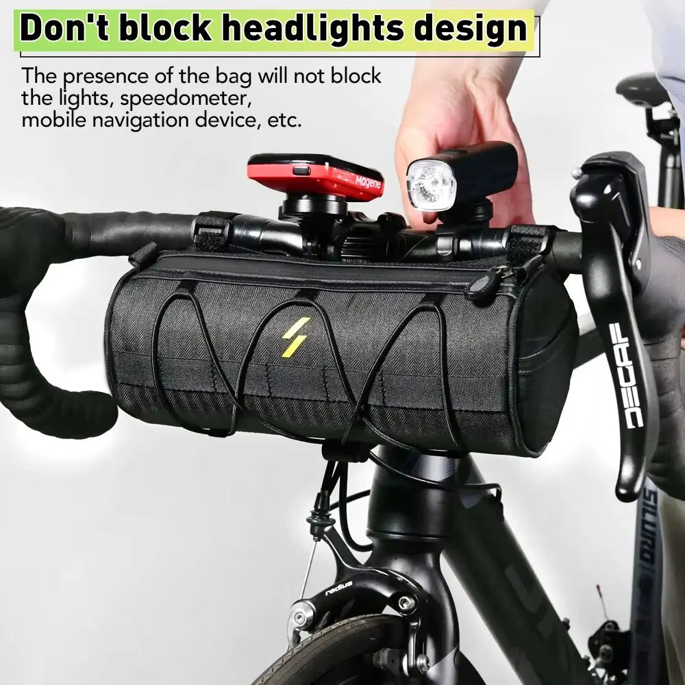 Multifunctional Handlebar Bag for Bicycles - Portable Frame Pannier and Shoulder Bag Accessory