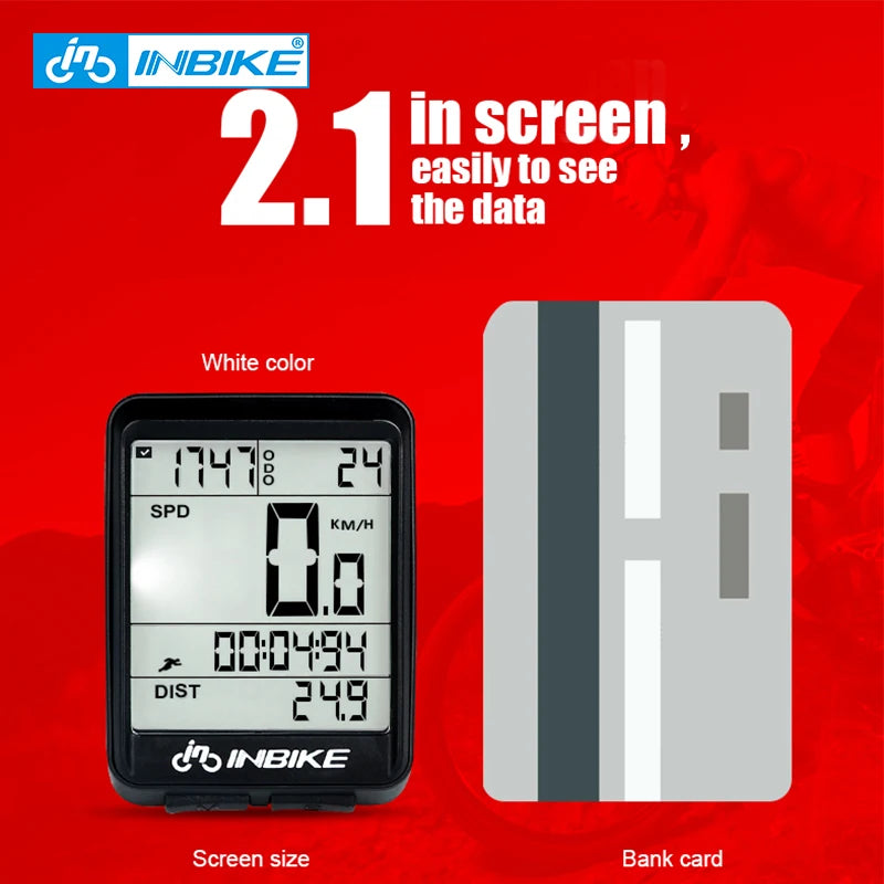 Wireless Waterproof Bicycle Computer - Cycling Speedometer and Odometer for MTB and Road Bikes