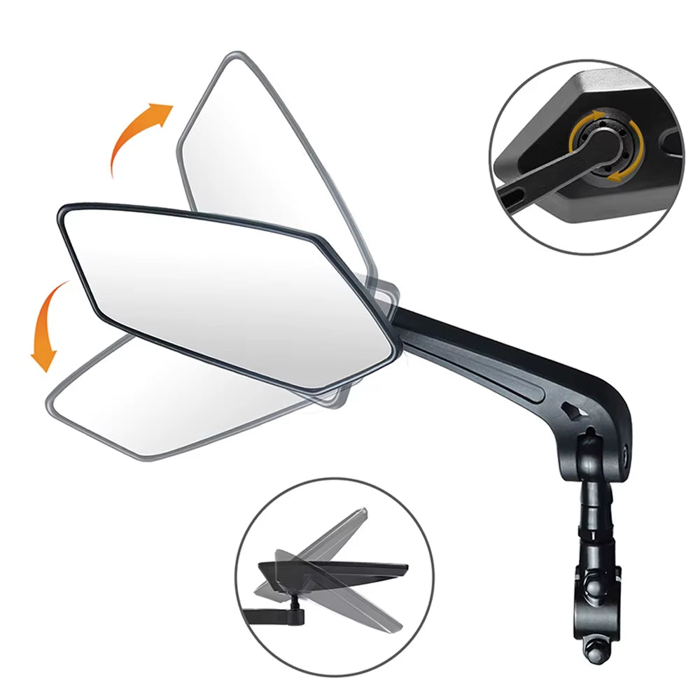Adjustable Rotatable Rear View Mirror for Mountain and Road Bicycles – Enhanced Safety for Outdoor Cycling
