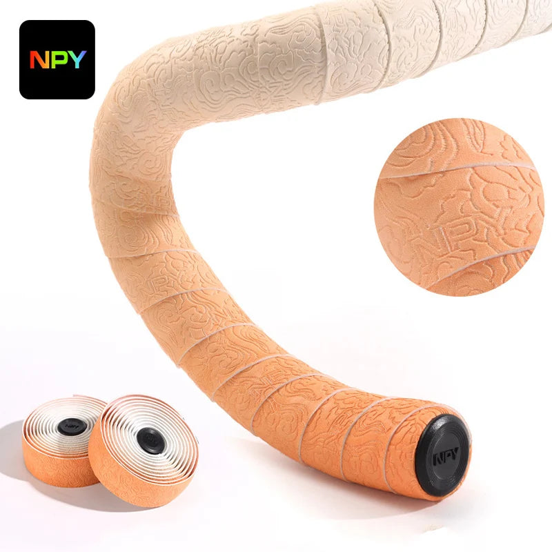 Comfortable Anti-Slip Bicycle Handlebar Tape with Shock Absorption for Road Racing and Cycling