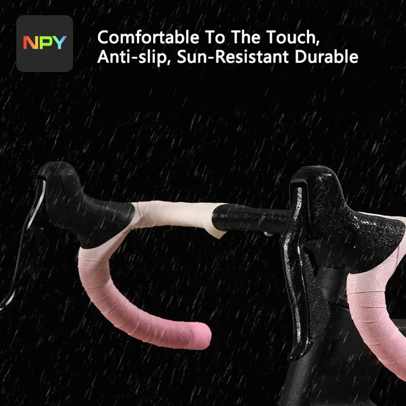 Comfortable Anti-Slip Bicycle Handlebar Tape with Shock Absorption for Road Racing and Cycling
