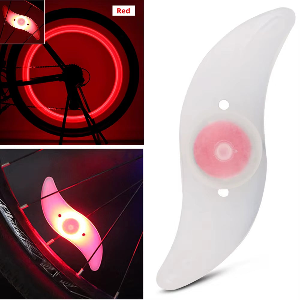 LED Bike Wheel Spoke Lights - 3 Mode Tire Flash Lamps for Enhanced Safety - Easy Installation MTB Bicycle Accessories