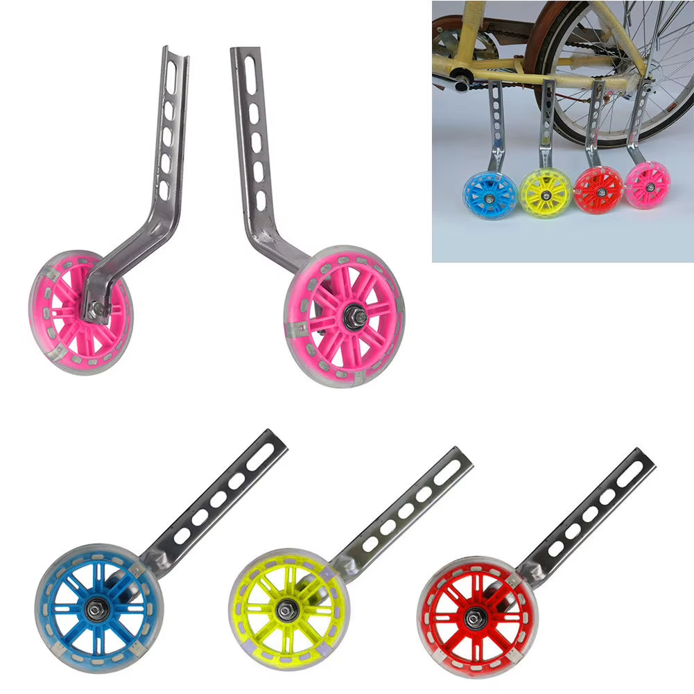 Heavy-Duty Training Wheels for Children's Bicycles (12-20") - Complete Accessory Set