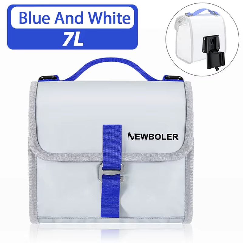 Insulated Waterproof Front Bag for Brompton Bicycles - Quick Release, 4-7L Capacity
