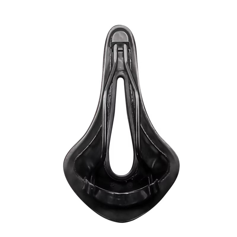 Breathable Hollow Design PU Leather Bicycle Saddle - Soft and Comfortable One-Piece Cushion for MTB and Road Bikes