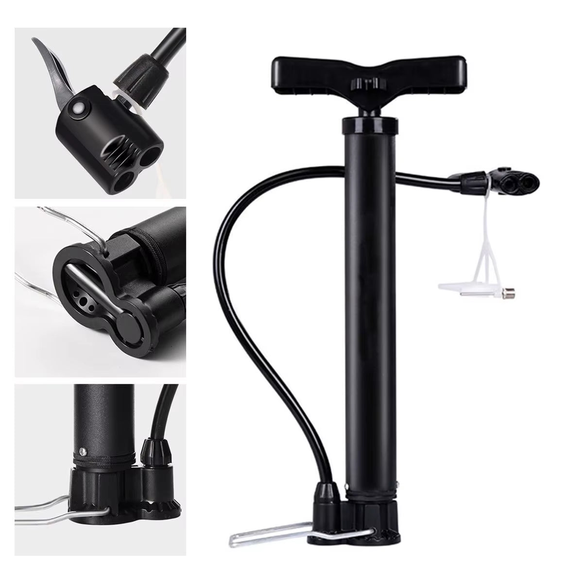 PINMOAP High-Pressure Bicycle Inflator and Multi-Functional Air Pump for Bicycles and Sports Balls