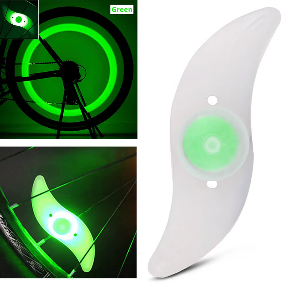 LED Bike Wheel Spoke Lights - 3 Mode Tire Flash Lamps for Enhanced Safety - Easy Installation MTB Bicycle Accessories