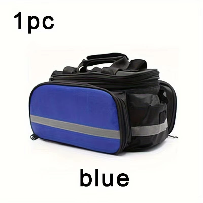 Large-Capacity 27L Waterproof Bicycle Rear Rack Bag for Outdoor Riding and Mountain Cycling