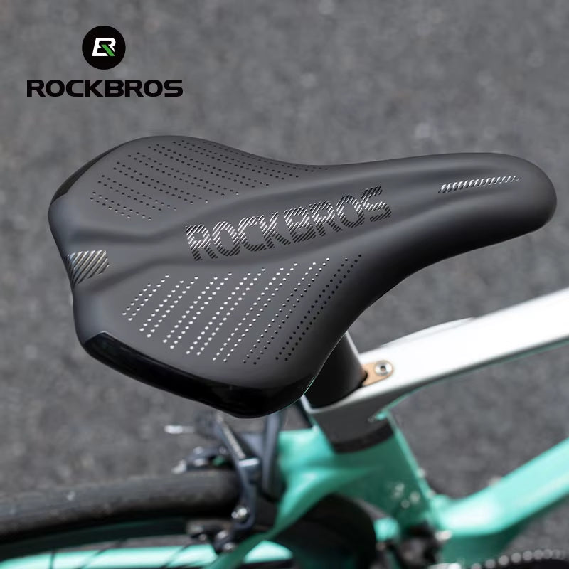 High-Performance Bicycle Saddle with Shock Absorption, Waterproof Leather, and High-Carbon Steel Frame for MTB and Road Bikes