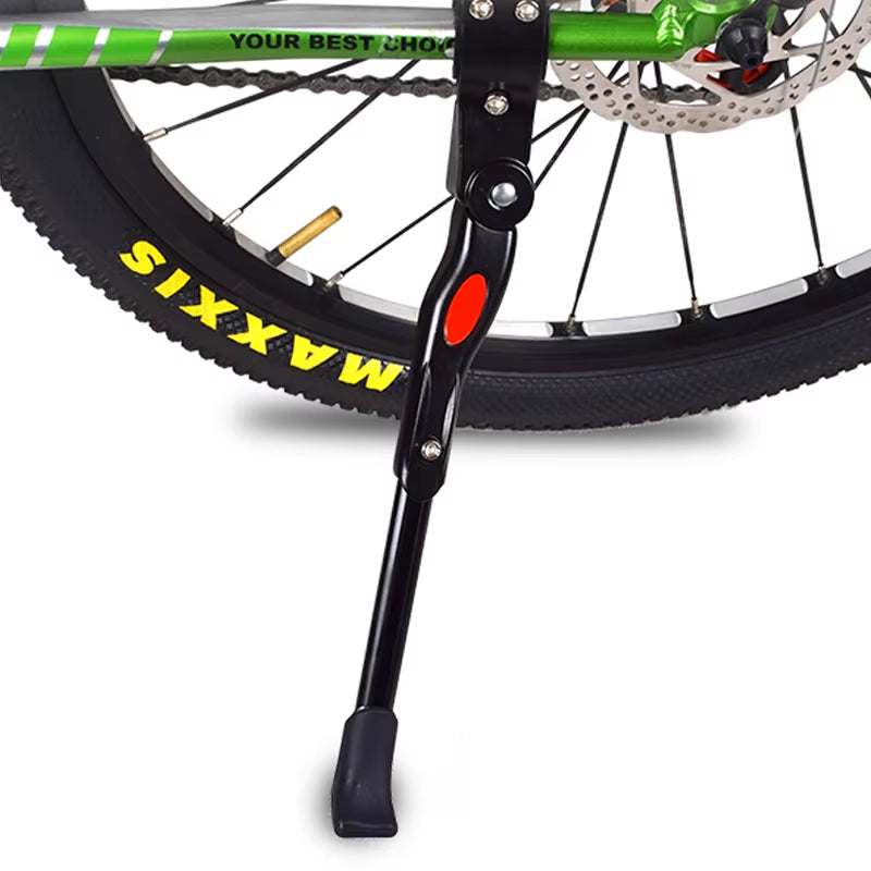 Adjustable Universal Bicycle Kickstand and Parking Rack for Road and Mountain Bikes