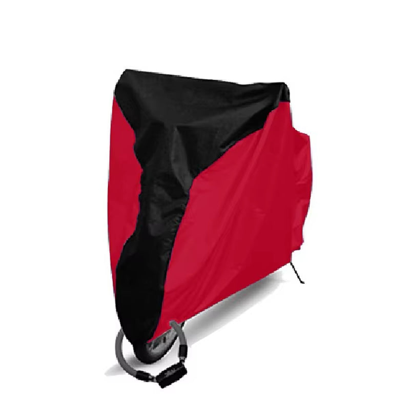 Waterproof Bicycle Cover with UV Protection - Outdoor Rain and Dust Shield in Sizes S/M/L/XL/XXL with Lock Hole