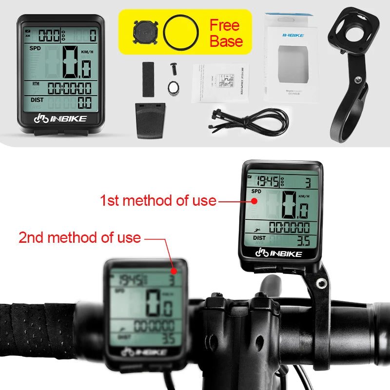 Wireless Waterproof Bicycle Computer - Cycling Speedometer and Odometer for MTB and Road Bikes