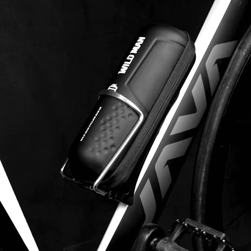 WILD MAN Rainproof Road Bicycle Bag with Integrated Mesh Compartment for MTB Tools and Accessories