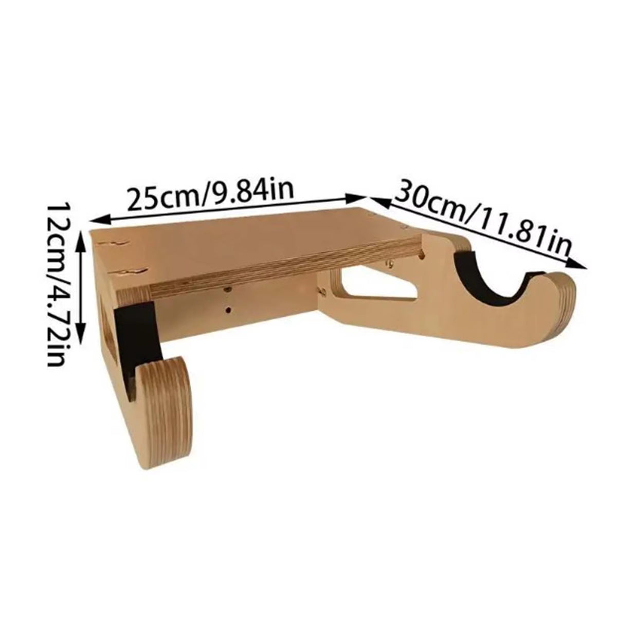 Premium Wooden Bicycle Wall Mount for Garage Display - Space-Saving Bike Hanger and Rack for Road Bikes