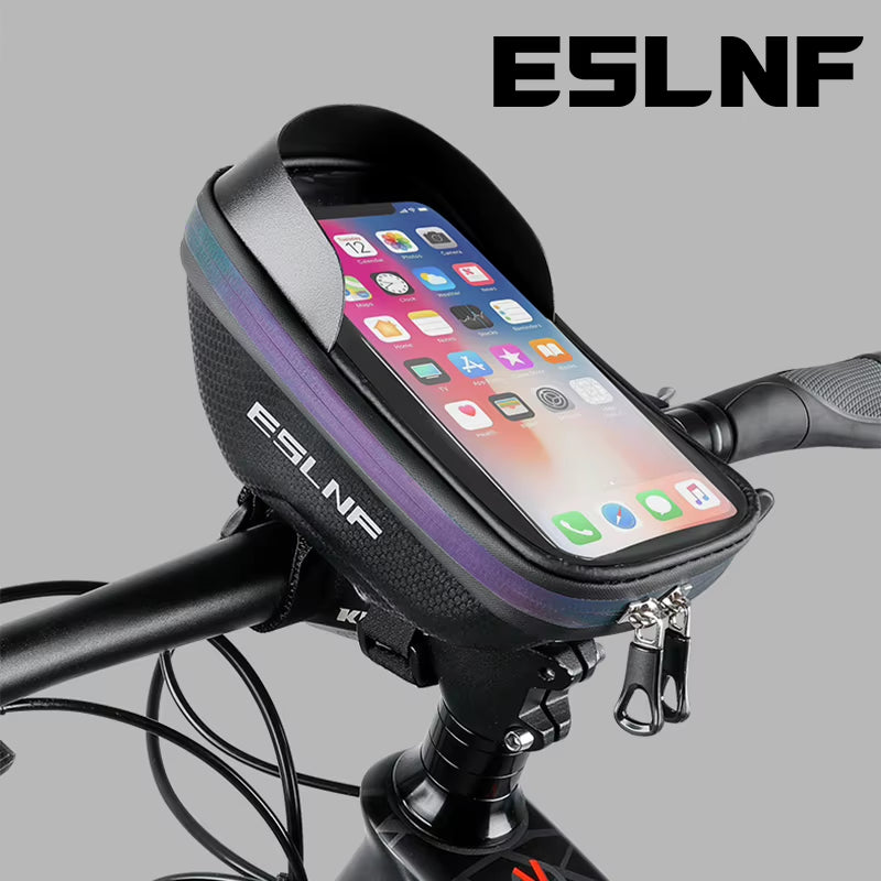 ESLNF Waterproof Hard Shell Handlebar Bag for Bicycles - Large Capacity with Touchscreen Compatibility