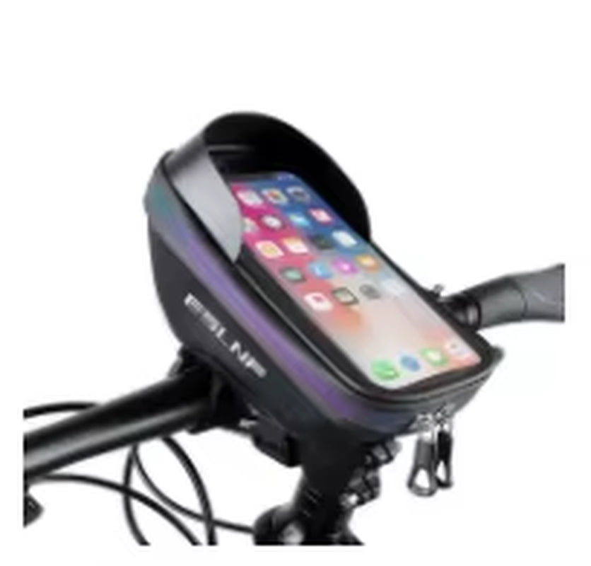 ESLNF Waterproof Hard Shell Handlebar Bag for Bicycles - Large Capacity with Touchscreen Compatibility